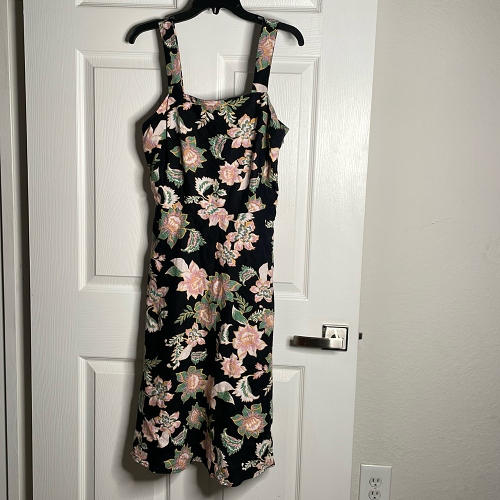 Love for humanity floral tank midi dress